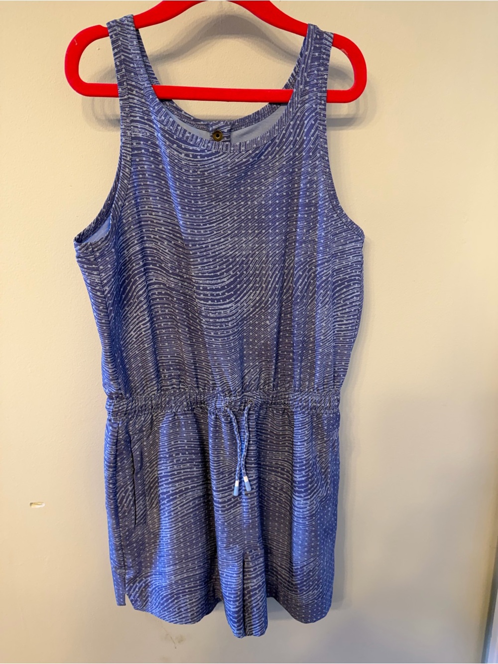 Athleta Blue Heathered Kids One-Piece Romper
